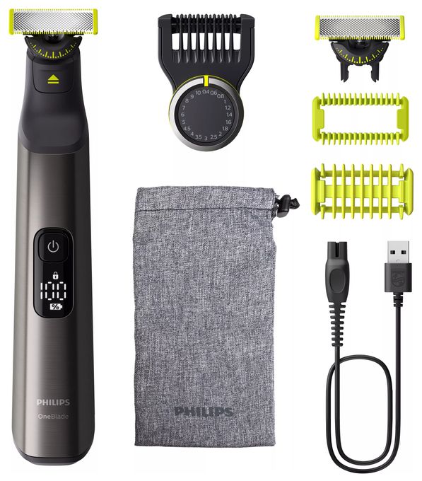 Nass&Trocken Rasierer Lithium-Ion (Li-Ion) 120 min QP6552/15 Face + Body OneBlade Pro 360 