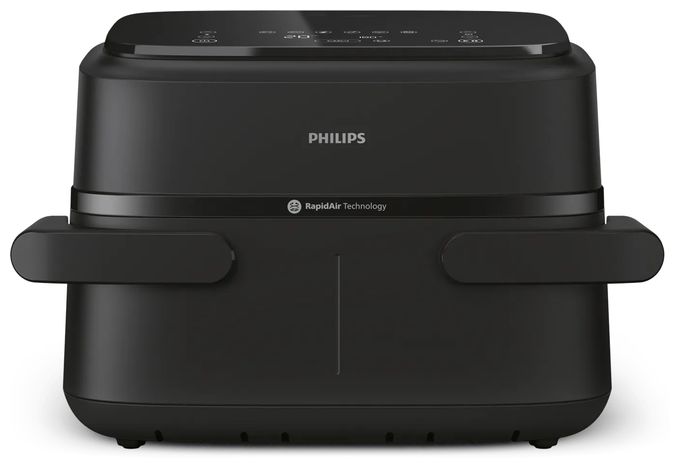 Doppel Heißluftfritteuse 7 l 2450 W  Series 1000 NA150/00 (Schwarz) 