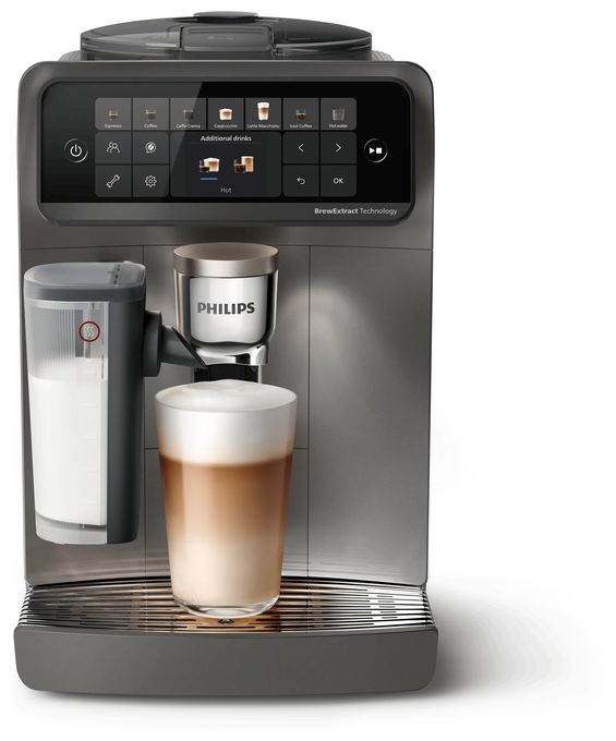 Kaffeevollautomat 15 bar 1,9 l 275 g (Cashmere Grey) Series 6000 EP6551/91 LatteGo Pro Aromis 