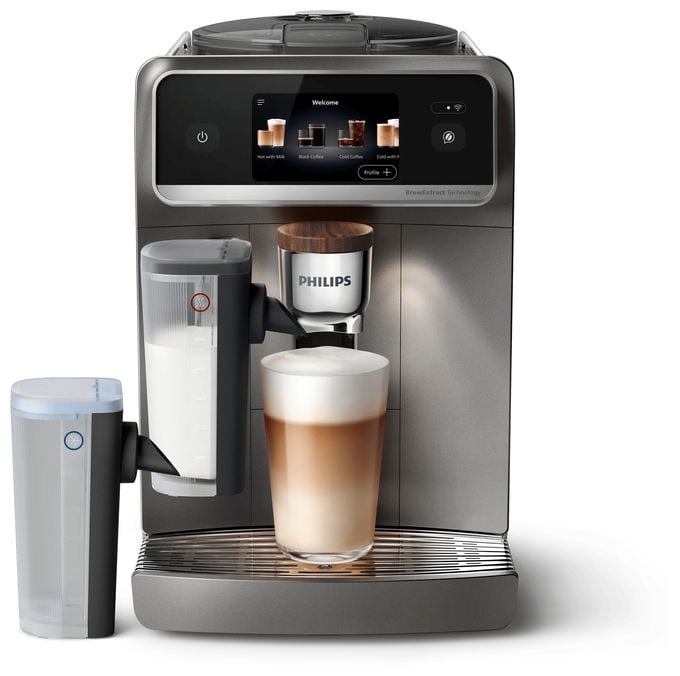 Kaffeevollautomat 15 bar 1,9 l 275 g  Series 8000 EP8757/92 LatteGo Pro Aromis (Grau) 