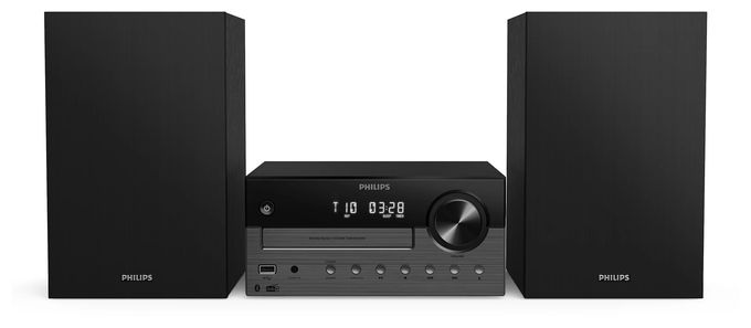 2 Kanäle Heim-Audio-Mikrosystem DAB, DAB+, FM 80 W Bluetooth (Schwarz, Dunkles Grau) TAM4505M2/12 