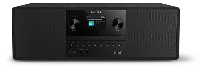 2 Kanäle Heim-Audio-Mikrosystem DAB, DAB+, FM 50 W Bluetooth  TAM6500/10 (Schwarz) 