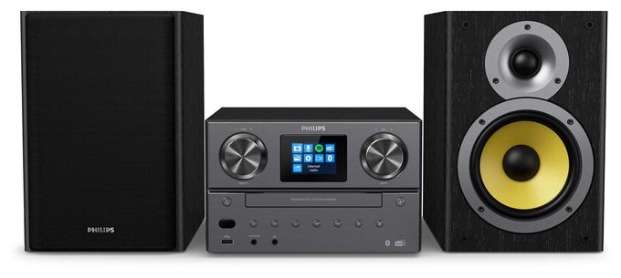 2 Kanäle Heim-Audio-Mikrosystem DAB, DAB+, FM 100 W Bluetooth  TAM8905/10 (Schwarz) 