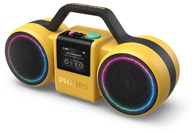 60 W Bluetooth Lautsprecher IP67 Laufzeit bis 24 h  TAMS60 The Roller (Gelb) 