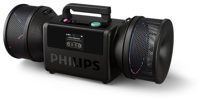 140 W Bluetooth Lautsprecher IP67 Laufzeit bis 24 h  TAMS80 The Tube (Schwarz) 