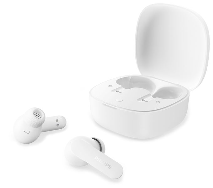 In-Ear Bluetooth Kopfhörer Kabellos TWS 8 h Laufzeit IPX4  TAT2100WT/00 (Weiß) 