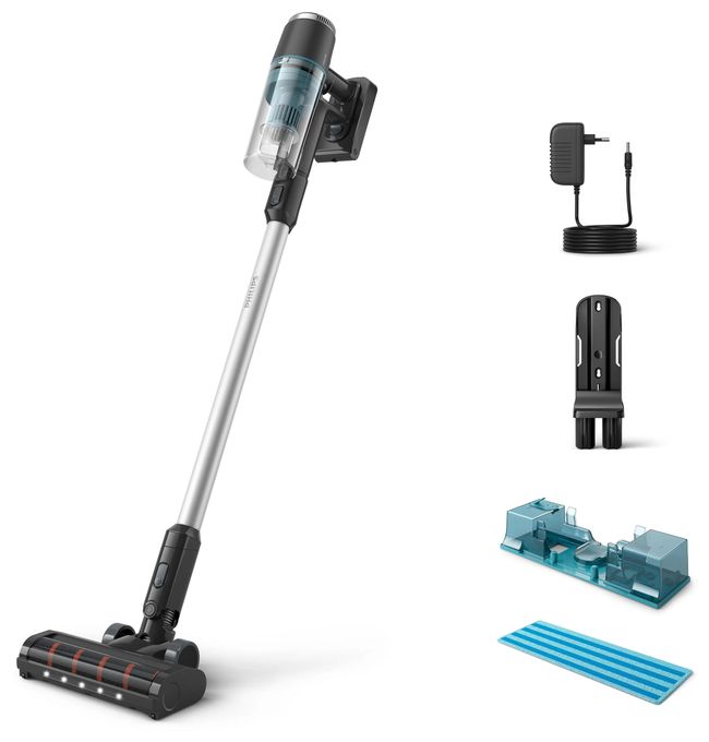 Handstaubsauger Beutellos bis 60 min Laufzeit 25,2 V  XC3131/01 Aqua Series 3000 (Grau) 
