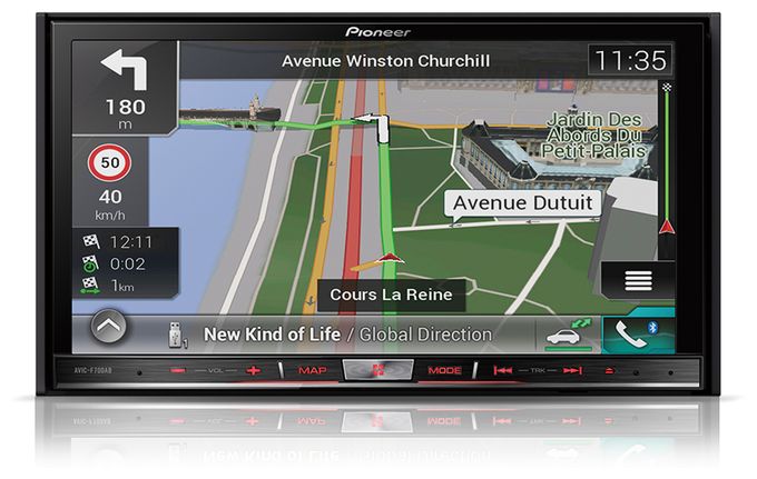 17,8 cm (7 Zoll) Navigationsgerät Australien AVIC-F70DAB 