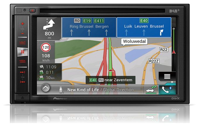 15,8 cm (6.2 Zoll) Navigationsgerät Ganz Europa AVIC-F970DAB 