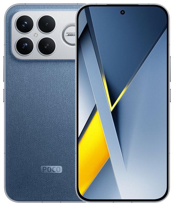 512 GB 5G Smartphone 17,5 cm (6.9 Zoll) 3,6 GHz Android 50 MP Dreifach Kamera Dual Sim WiFi 7 (Denim Blue) F8 Ultra 