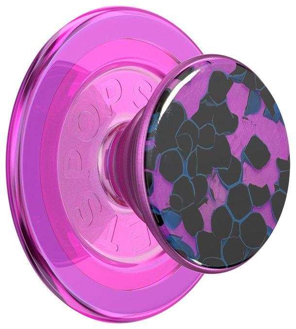 Fingerring  PopGrip Acetate Purple Prism (Schwarz, Violett) 