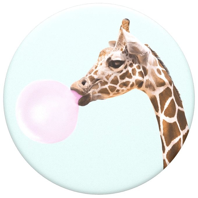 Fingerring für Universal  PopGrip Bubblegum Giraffe (Mehrfarbig) 