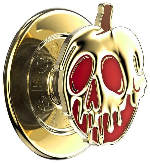 Fingerring für Apple iPhone 12  PopGrip für MagSafe Enamel Poison Apple (Gold, Rot) 