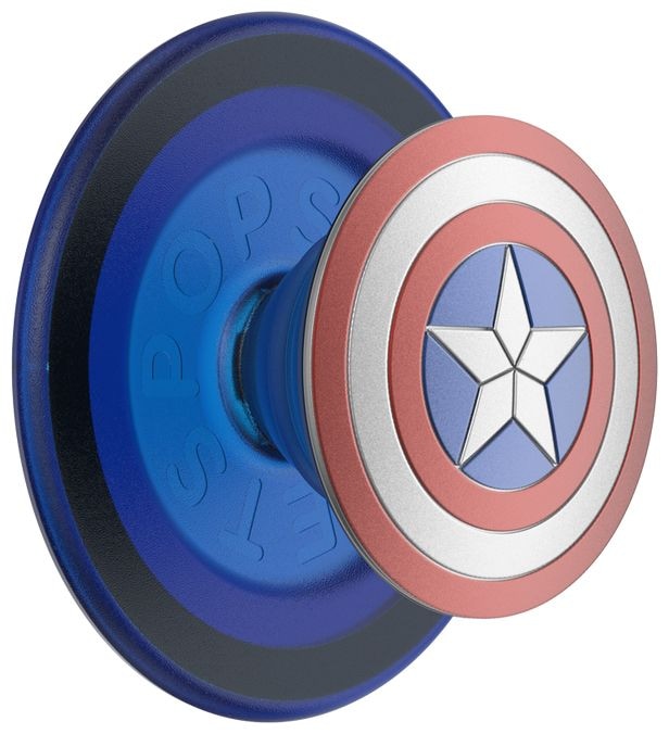 Fingerring für Jede Marke  PopGrip MagSafe Enamel Captain America (Blau, Rot, Weiß) 
