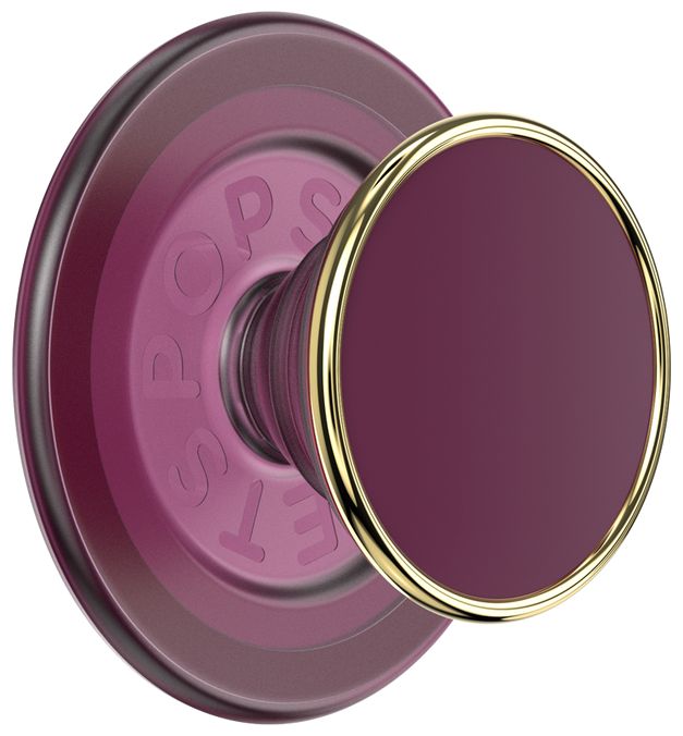 Fingerring für Apple iPhone 12+  PopGrip MagSafe Luxe Red Wine Ename (Gold, Violett) 