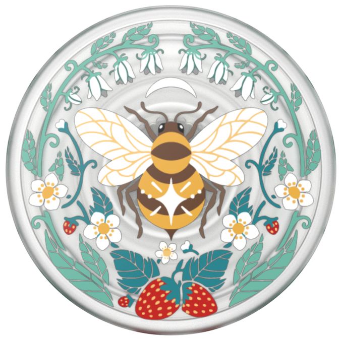 Fingerring für Universal  PopGrip Plant Bee Boho (Mehrfarbig) 