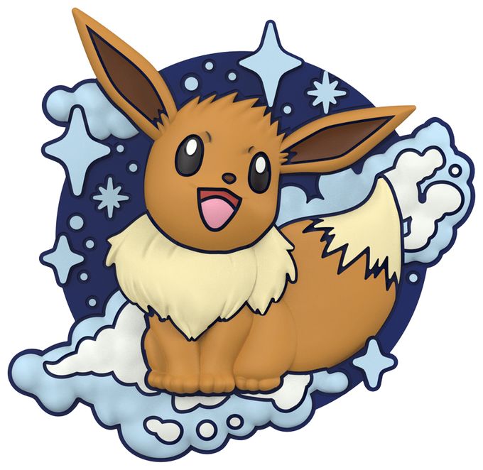 Fingerring für Universal  PopGrip Pokémon - Eevee (Mehrfarbig) 