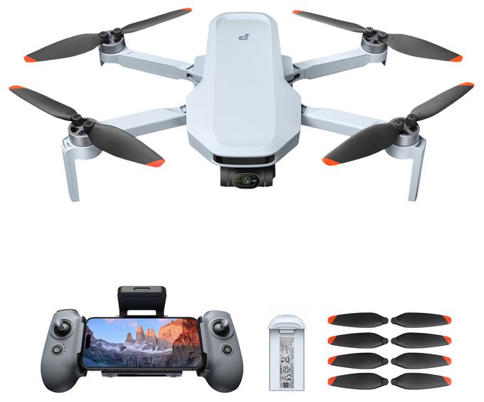 Quadrocopter Multicopter/Drohne Flugzeit: 32 min  Atom 2 Standard Kit (Grau) 