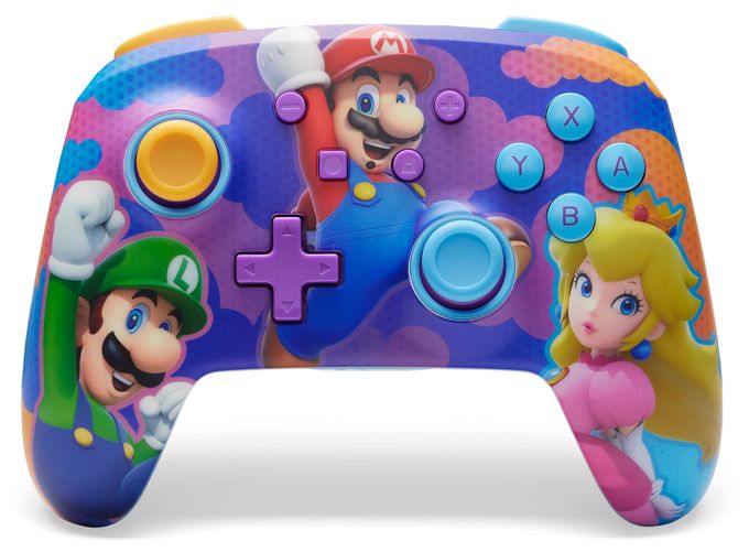 Analog / Digital Gamepad für Nintendo Switch, Nintendo Switch Lite, Nintendo Switch OLED  Enhanced Wireless Controller Super Mario - Color Splash Heroes (Mehrfarbig) 
