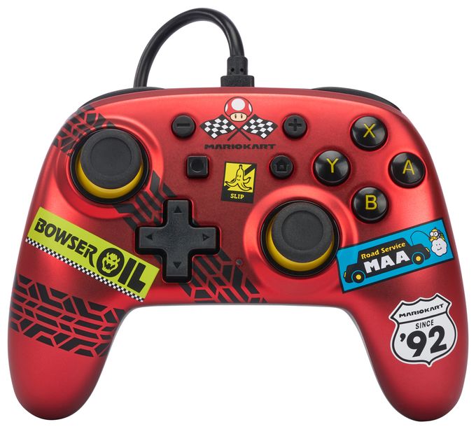 Analog Gamepad für Nintendo Switch  Nano Wired Controller Mario Kart: Racer Red (Rot) 