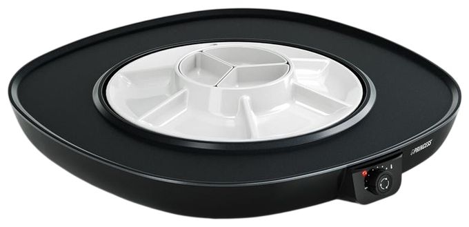 1 Zone(n) 1100 W mit 450 x 450 mm Fläche  103260 Chef Pirouette (Schwarz, Weiß) 