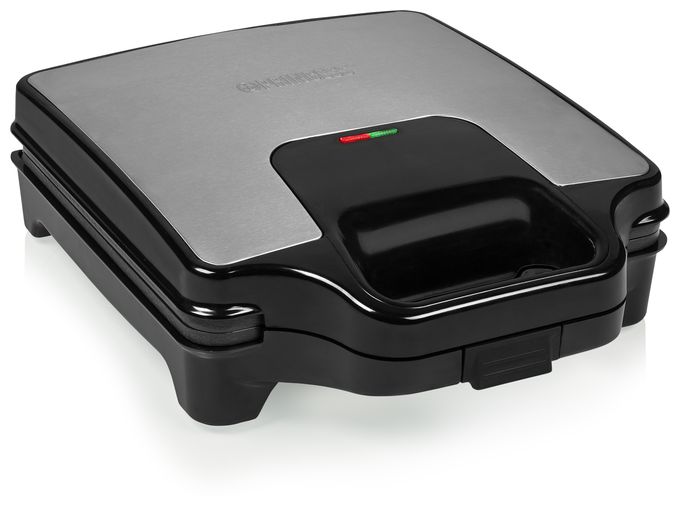 Sandwichmaker 1600 W für 4 Sandwiches  127006 Supreme XXL (Schwarz, Edelstahl) 