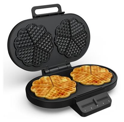 Waffeleisen Herz (Form) für 10 Waffel(n) 1200 W 132384 
