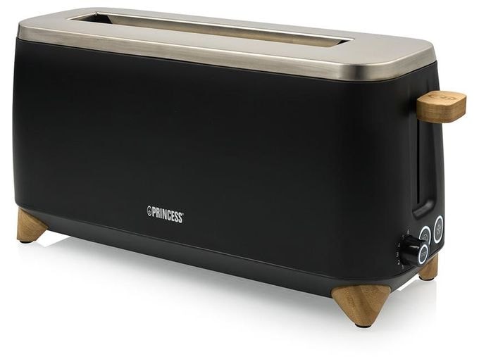 Toaster 1000 W 2 Scheibe(n) 6 Stufen (Schwarz, Silber, Holz) 142361 Pure 