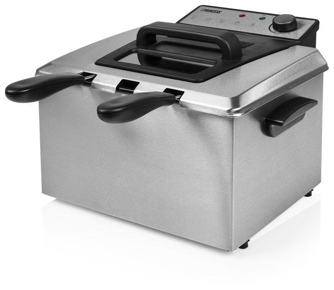 Doppel Fritteuse 5 l 3270 W  185000 (Schwarz, Edelstahl) 