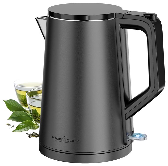 1,5 l Wasserkocher 2200 W  PC-WK1290 (Anthrazit) 