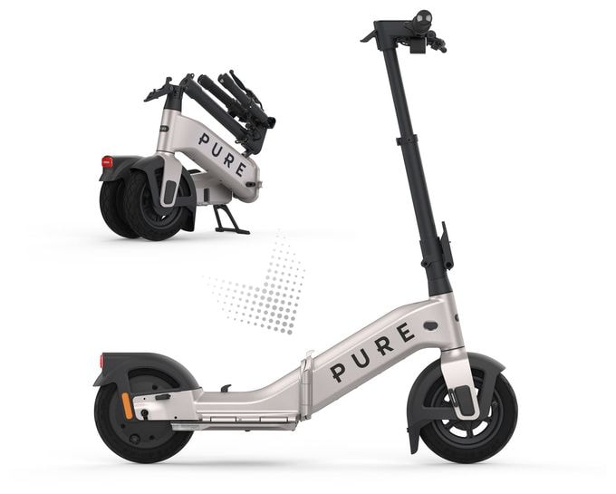 924 W E-Scooter 9,5 Ah 52 km Reichweite 16,2 kg  Advance Flex (Grau) 