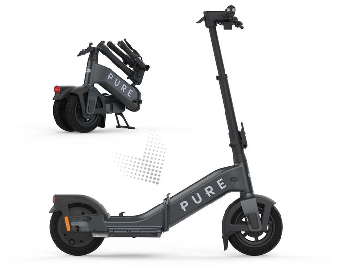 924 W E-Scooter 9,5 Ah 52 km Reichweite 16,2 kg  Advance Flex (Platin) 