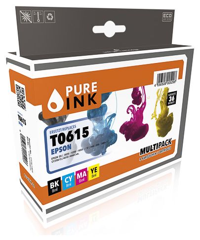 kompatible Druckerpatronen Schwarz, Cyan, Magenta, Gelb 8 ml 24 ml 170745990035 T0615 