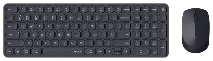 Büro Tastatur RF Wireless + Bluetooth 2.4 GHz  9310M (Schwarz) 