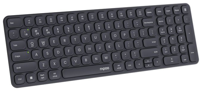 Büro Tastatur RF Wireless + Bluetooth 2.4 GHz  E9310M (Schwarz) 