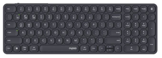 Büro Tastatur RF Wireless + Bluetooth  E9710M (Dunkles Grau) 