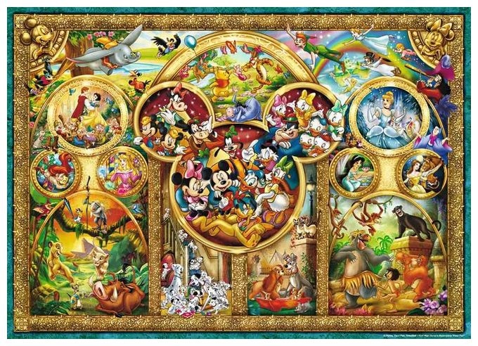Puzzle Die schönsten Disney Themen -1000 Teile 