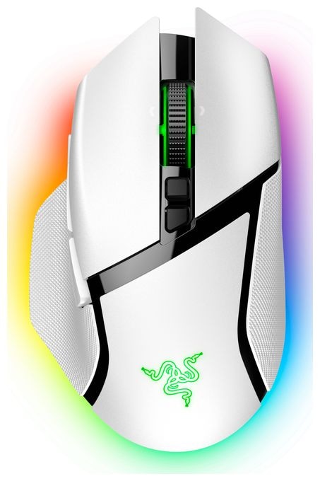 30000 DPI Gaming Maus Optisch  Basilisk V3 Pro (Weiß) 