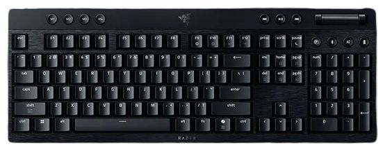 RGB-LED Gaming Tastatur USB + Bluetooth  BlackWidow V4 Low-Profile HyperSpeed (Schwarz) 