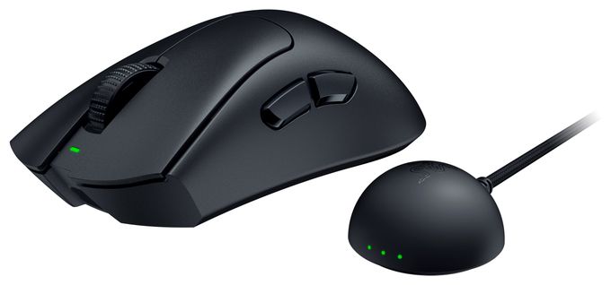 45000 DPI Gaming Maus Optisch  DeathAdder V4 Pro (Schwarz) 
