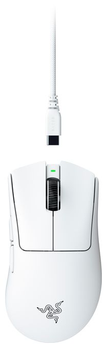 45000 DPI Gaming Maus Optisch  DeathAdder V4 Pro (Weiß) 