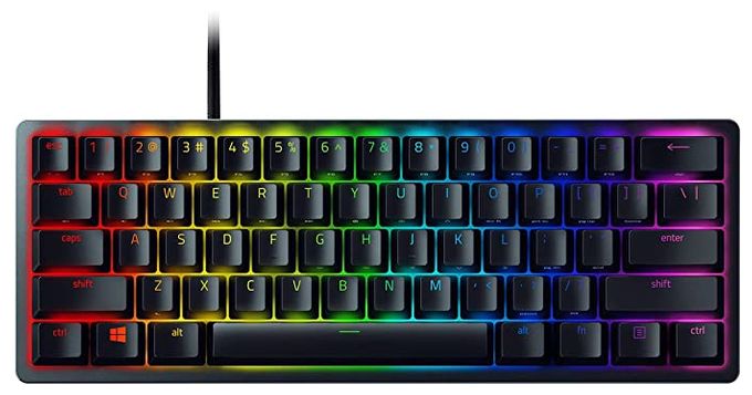RGB-LED Gaming Tastatur USB  Huntsman Mini (Schwarz) 