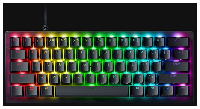 RGB-LED Gaming Tastatur USB  Huntsman V3 Pro Mini (Schwarz) 