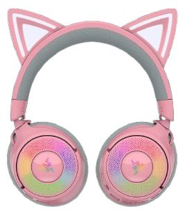Over Ear Bluetooth Kopfhörer kabelgebunden&kabellos 70 h Laufzeit USB Typ-A  Kraken Kitty V3 Pro (Rose) 