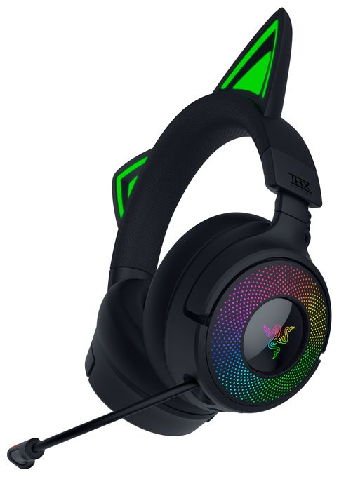 Over Ear Bluetooth Kopfhörer kabelgebunden&kabellos USB Typ-A  Kraken Kitty V3 Pro (Schwarz) 