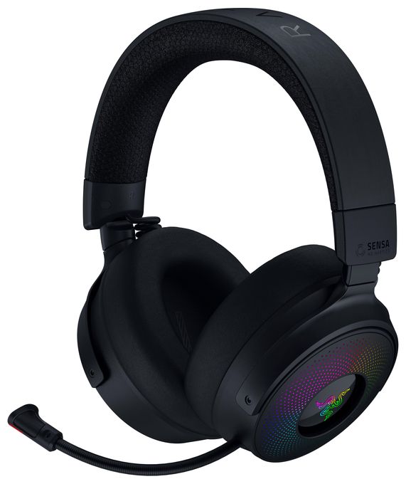 Ohraufliegender Bluetooth Kopfhörer kabelgebunden&kabellos 50 h Laufzeit USB Typ-A  Kraken V4 Pro (Schwarz) 