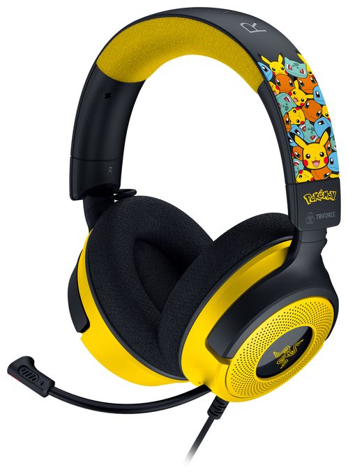 Ohraufliegender Kopfhörer Kabelgebunden USB Type-C / USB Type-A  Kraken V4 X Pokemon (Schwarz, Gelb) 