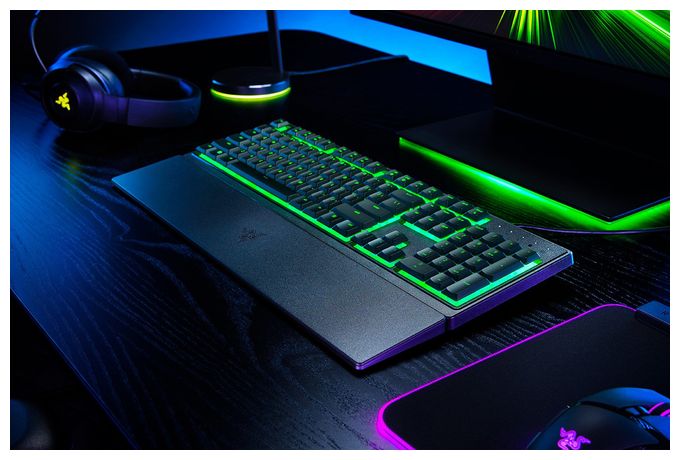 RGB-LED Gaming Tastatur USB  Ornata V3X (Schwarz) 
