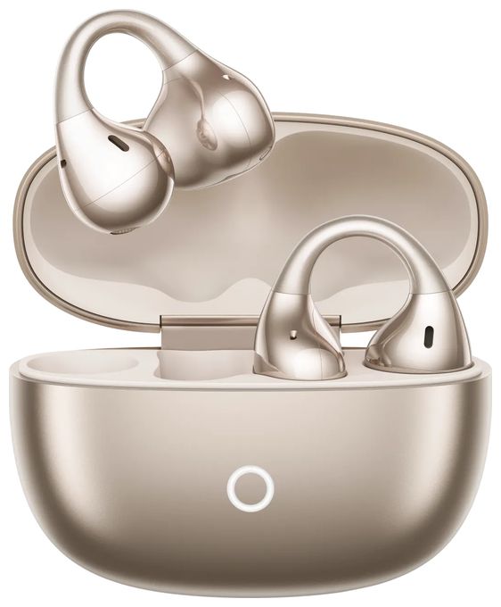 In-Ear Bluetooth Kopfhörer kabellos 7 h Laufzeit IP55 USB Typ-C  Buds Clip (Gold) 