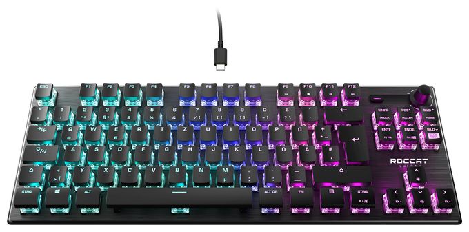 RGB-LED Gaming Tastatur USB  Vulcan TKL (Schwarz) 